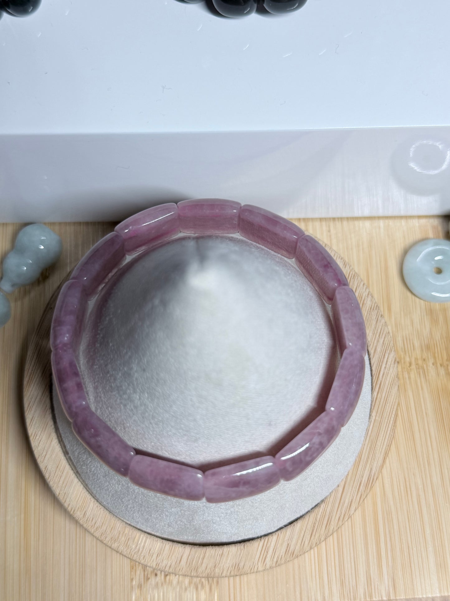 Pink Amethyst soft bangle