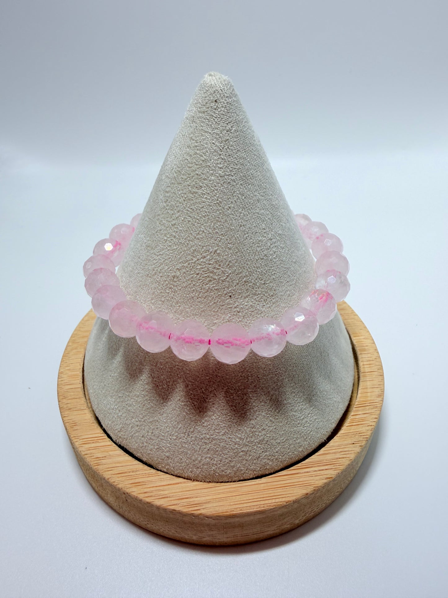 Rose Quartz-Faceted 8mm