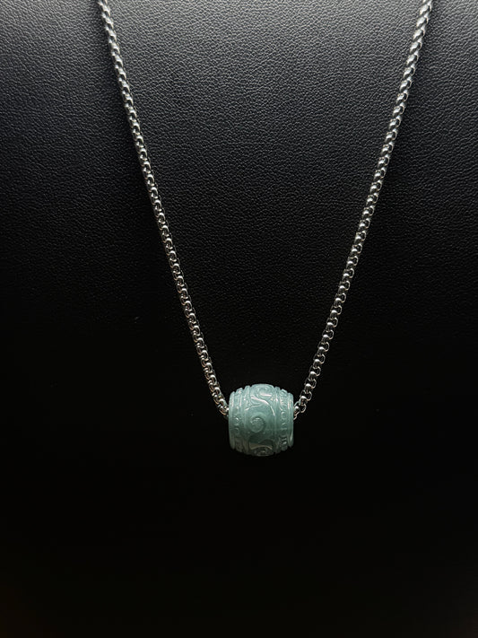 Blue Water Jadeite Pendant