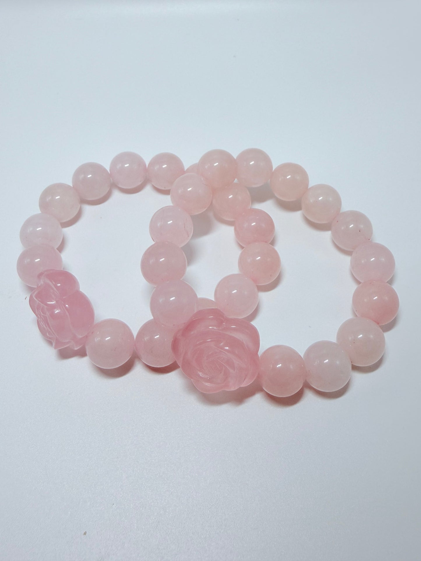 Rose Quartz-12mm with charm