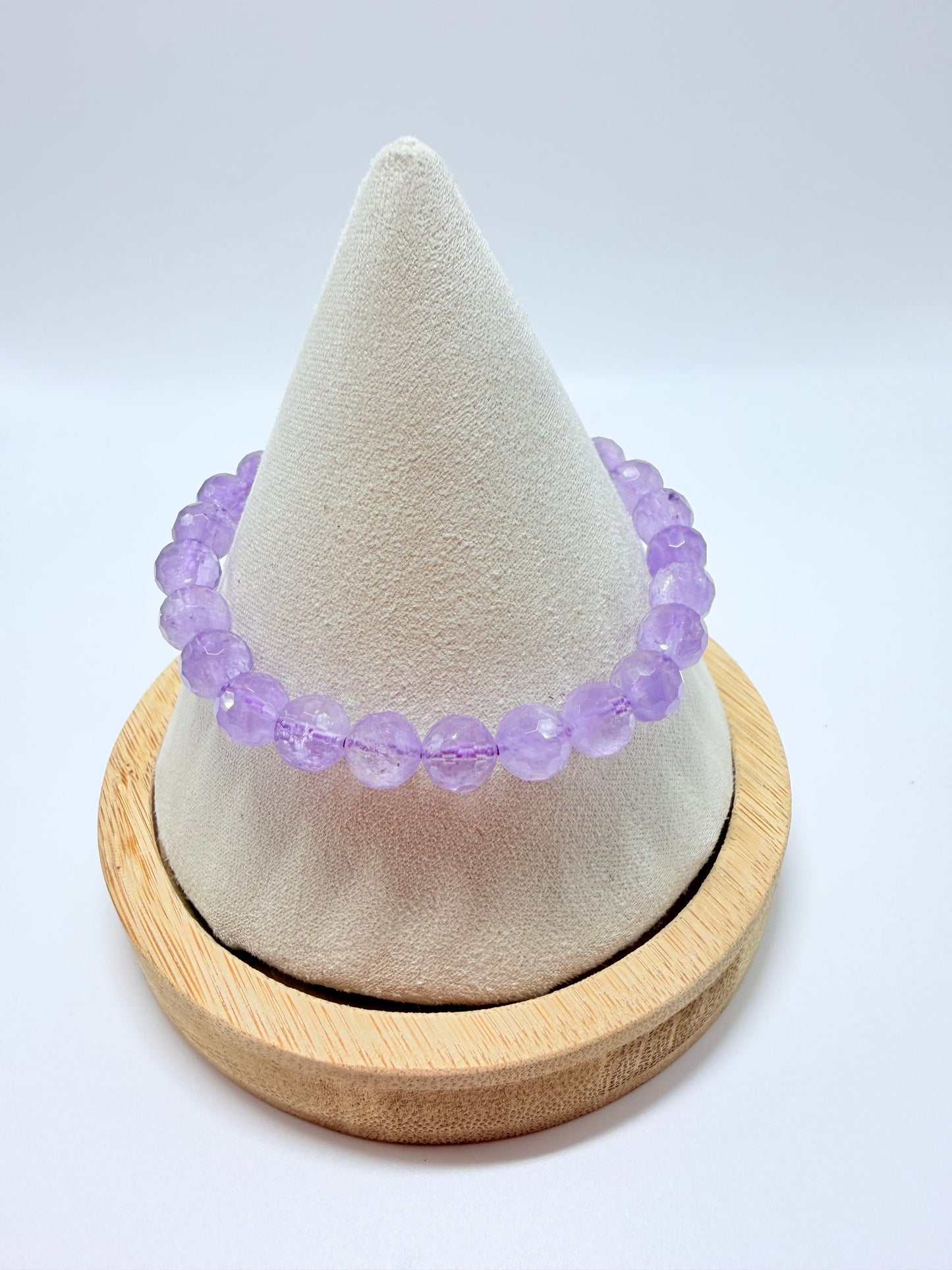 Amethyst-  Faceted 7.7mm
