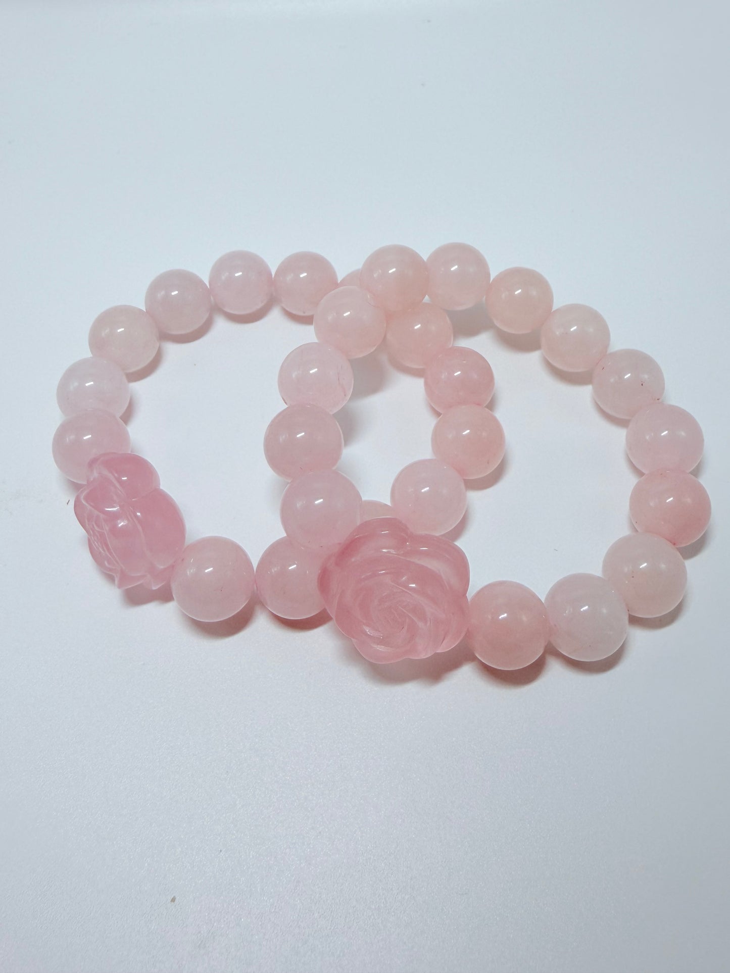 Rose Quartz-12mm with charm