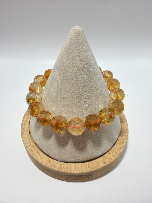 Citrine-Faceted 10.6mm